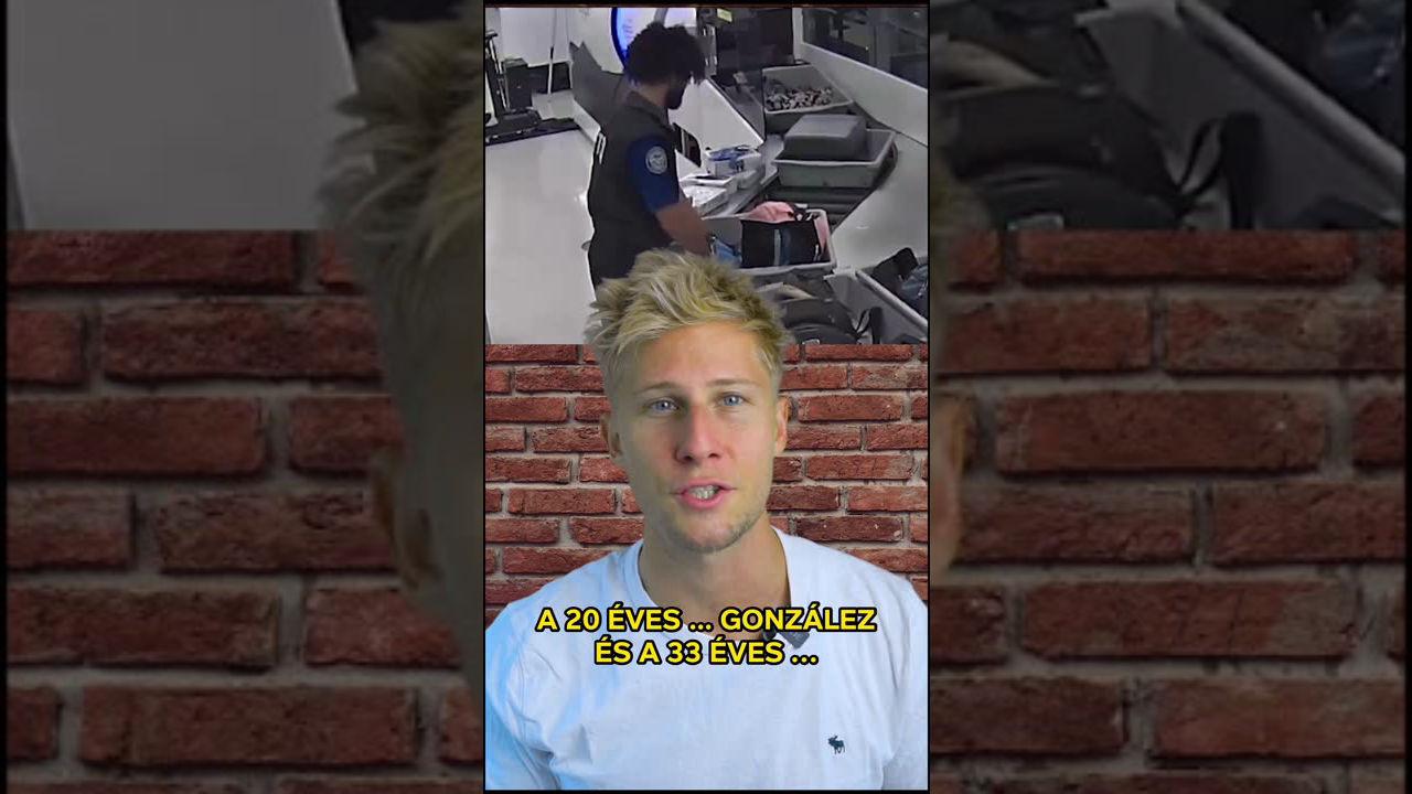 Videón, ahogy két reptéri dolgozó lopott az utasok bőröndjéből thumbnail